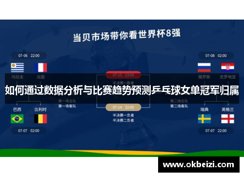 如何通过数据分析与比赛趋势预测乒乓球女单冠军归属